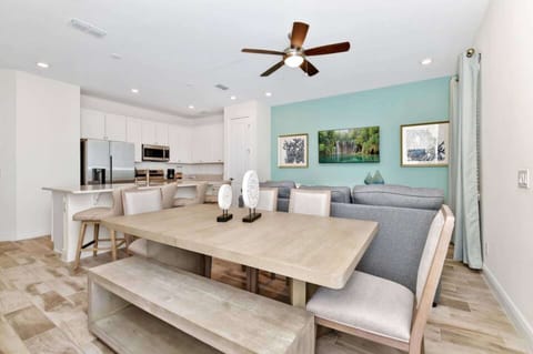 Enjoy meals together at the dining table for up to 7