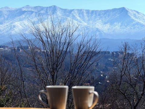 Mountain views from the decks
