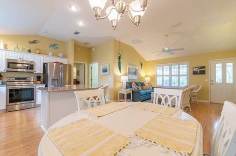 Dining Table for 4 in this Open Concept Floorplan
