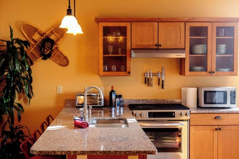The kitchen is equipped for everything you could need, you'll love cooking here