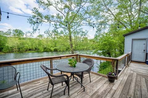 Bistro table and chairs for outdoor coffee, lunch, or dinner
