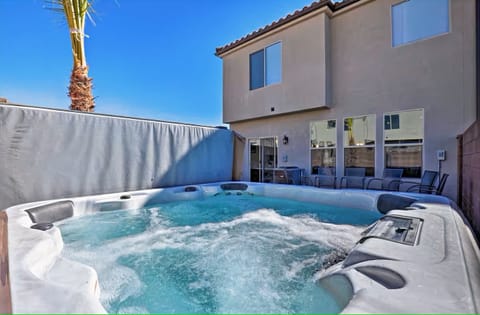 Relax in your private hot tub.