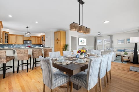 Room for the whole family to eat meals together.