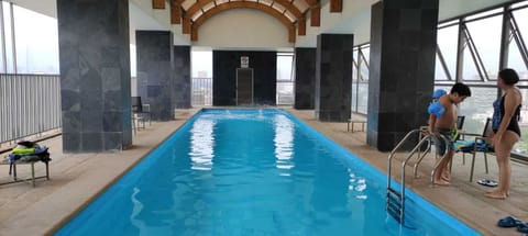 Indoor pool, seasonal outdoor pool