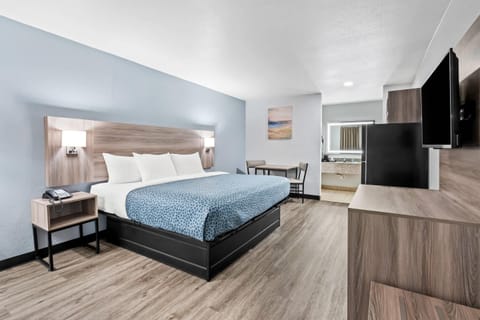 Standard Single Room, 1 King Bed, Non Smoking (Efficiency) | Memory foam beds, desk, free WiFi, bed sheets