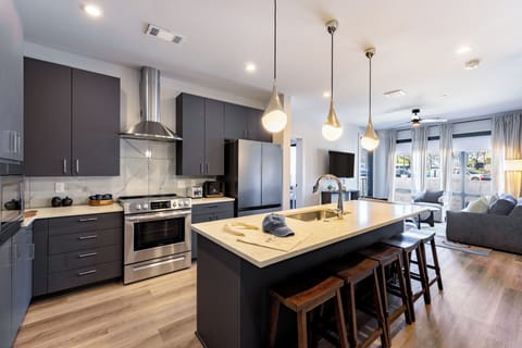 Modern design meets everyday convenience in this kitchen. (Anthem)