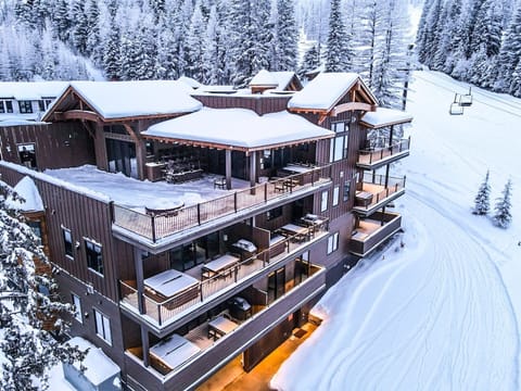 Big Mountain Penthouse is on the top floor of the Snow Bear Condo building and has direct access to Chair 3 at Whitefish Mountain Resort | Exterior