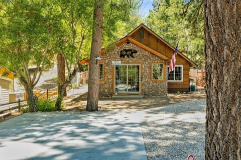 Street view front of cabin