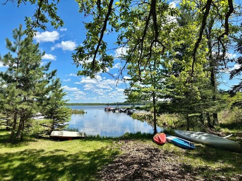 Private dock, kayaks, paddle boat, and canoe included with your stay.