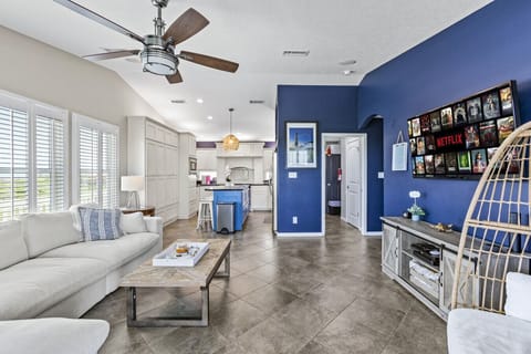 Natural light and beachy vibes throughout