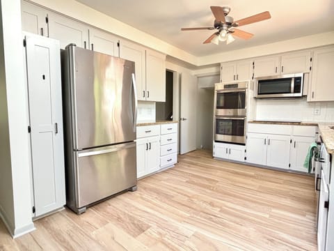 Fully stocked kitchen
