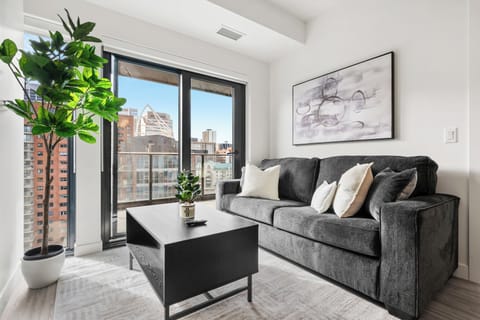Welcome home! Comfortable living space, offering views, entertainment and an additional sleeping space. 