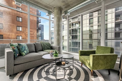 Bright urban retreat with floor-to-ceiling windows and chic, modern comfort.
Link to our virtual tour: https://youriguide.com/602_624_8_ave_se_calgary_ab/ 