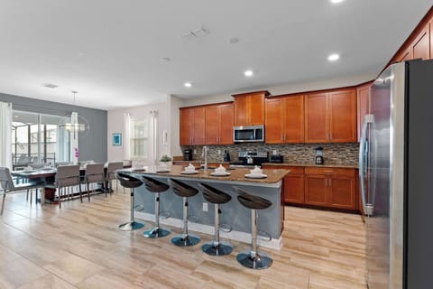 Dining and kitchen area