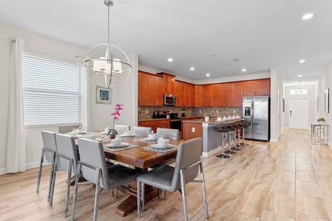 Dining and kitchen area