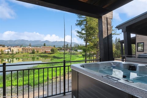 Relax in your private hot tub after a day of adventure | Exterior