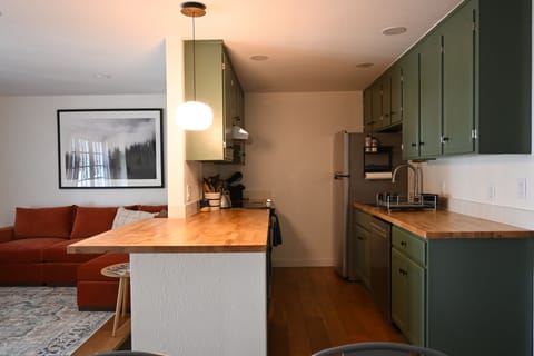 Kitchen with all new appliances.