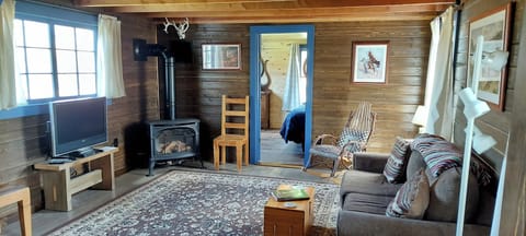 Living room with gas fireplace