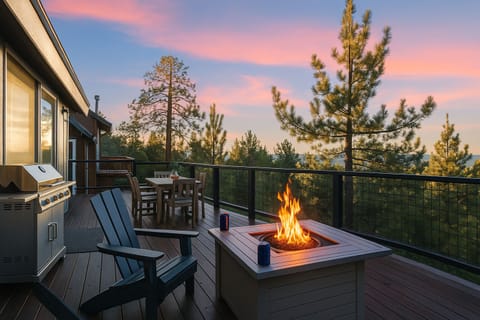 Gather around the firepit.