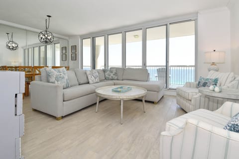 Silver Beach Towers West 1404 - Living Area and View