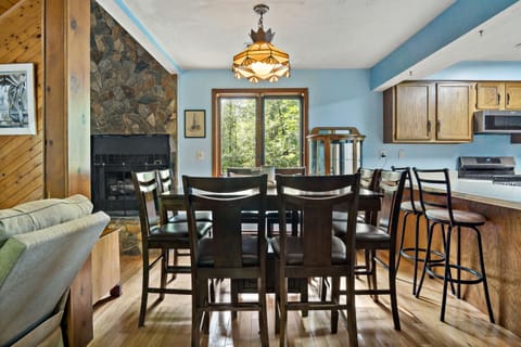 Dining area with seating for eight