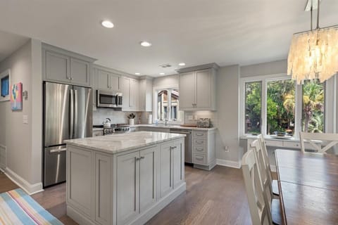 View of the kitchen from the living room