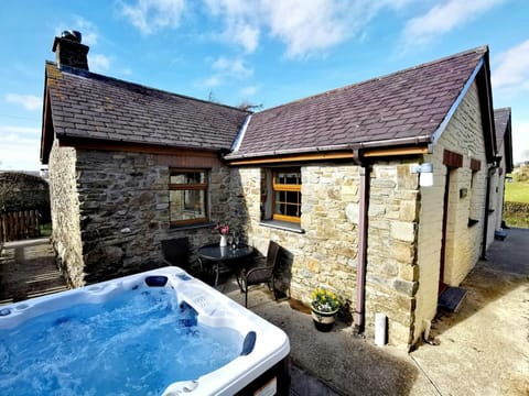 The hot tub by the side of Y Dderwen