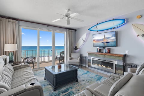Majestic Sun B401 is a Corner Unit, Surfboard Themed Condo is fully remodeled with lots of new furniture plus has Gulf Views Galore and Stunning Sunsets! Come and Relax!