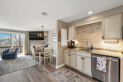 diningroom table sits 4 / counter with 2 additional chairs