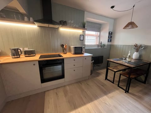 Cosy dining area for shared meals and chats. 