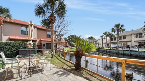 Brick Patio - on Canal