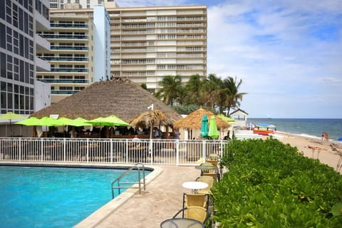 Soak up ocean breezes with poolside views and beach access.