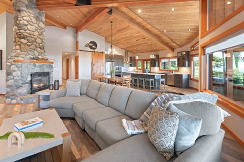 living room with stunning views