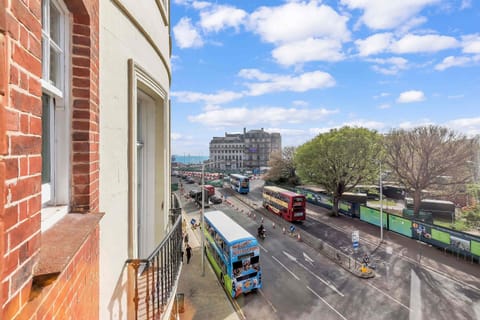 View from apartment with sea views and city views 