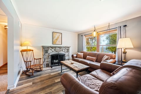 Soft couches, warm lighting, and all the cozy you need.