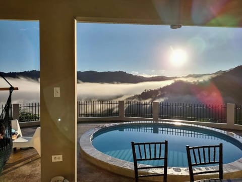Terrace and pool