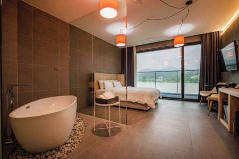 Deluxe | Living area | TV