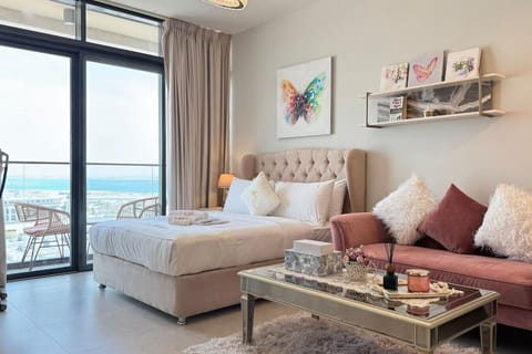 Sink into a plush, cozy bed designed for the perfect night's sleep.