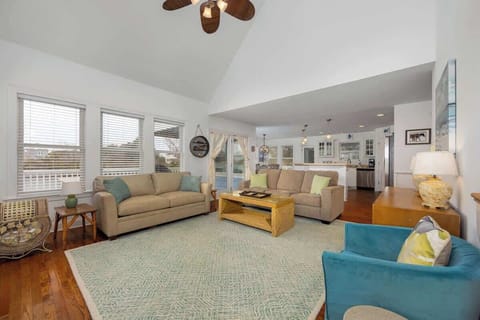 Living Room with Soaring Ceilings and Natural Light!