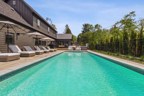 Pool deck steps from the sand your own saltwater oasis