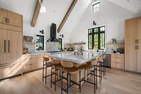 Stunning modern kitchen and island