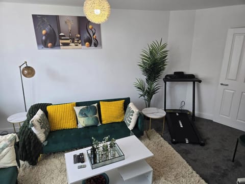 A corner part of the living room
The threadmill part