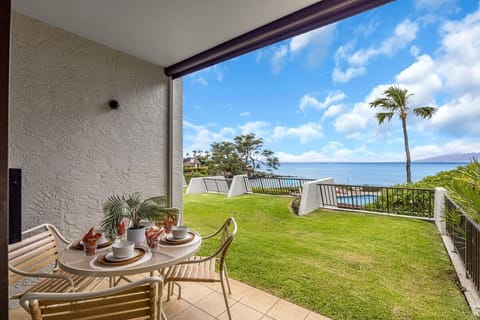 Private lanai with unobstructed views of the sparkling Pacific Ocean