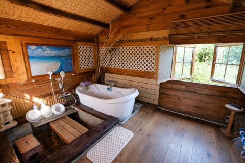 Hot Springs bathtub and dipping area.