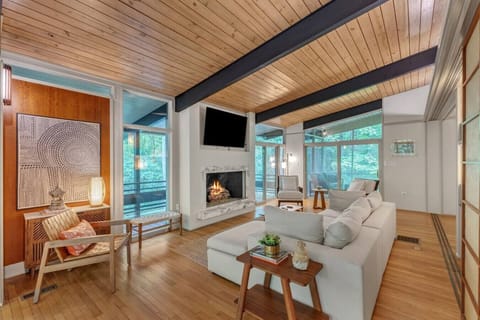 Welcome to our chic mid-century modern!