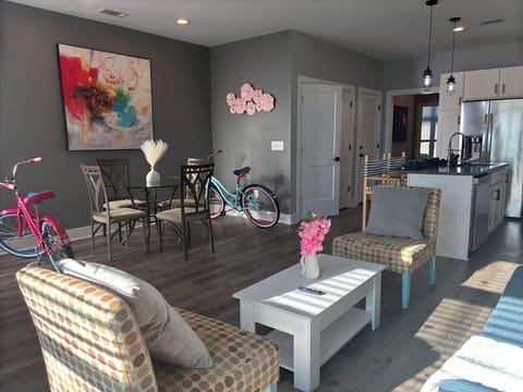 Living Room: Bright and playful space with vibrant decor, perfect for relaxation and fun!