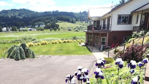 Lg. parking area and grounds are completely private.