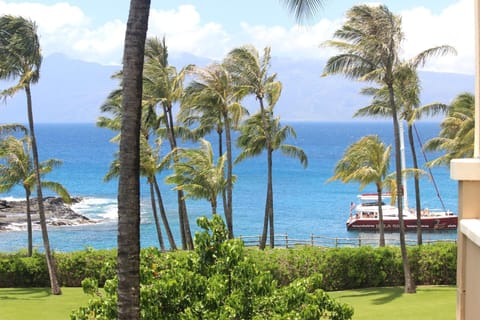 Watch boats drift by from your lanai as you soak in picture-perfect coastal scenery