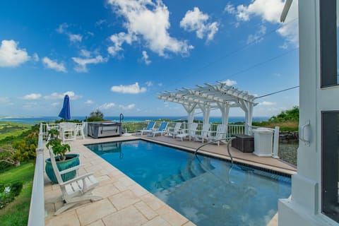 Pool, hot tub, and money shot view