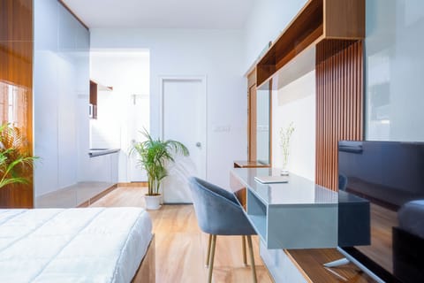 Studio, City View | Living area